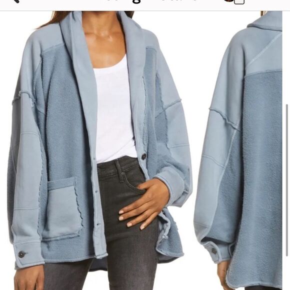New Free People Jordan jacket blue - Picture 2 of 12
